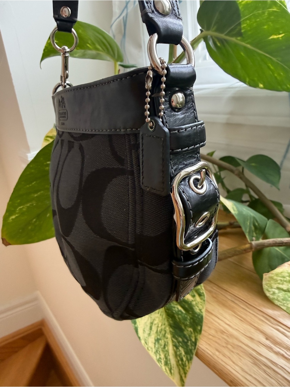 Coach Black Signature Mini Zoe - Picture 2 of 5